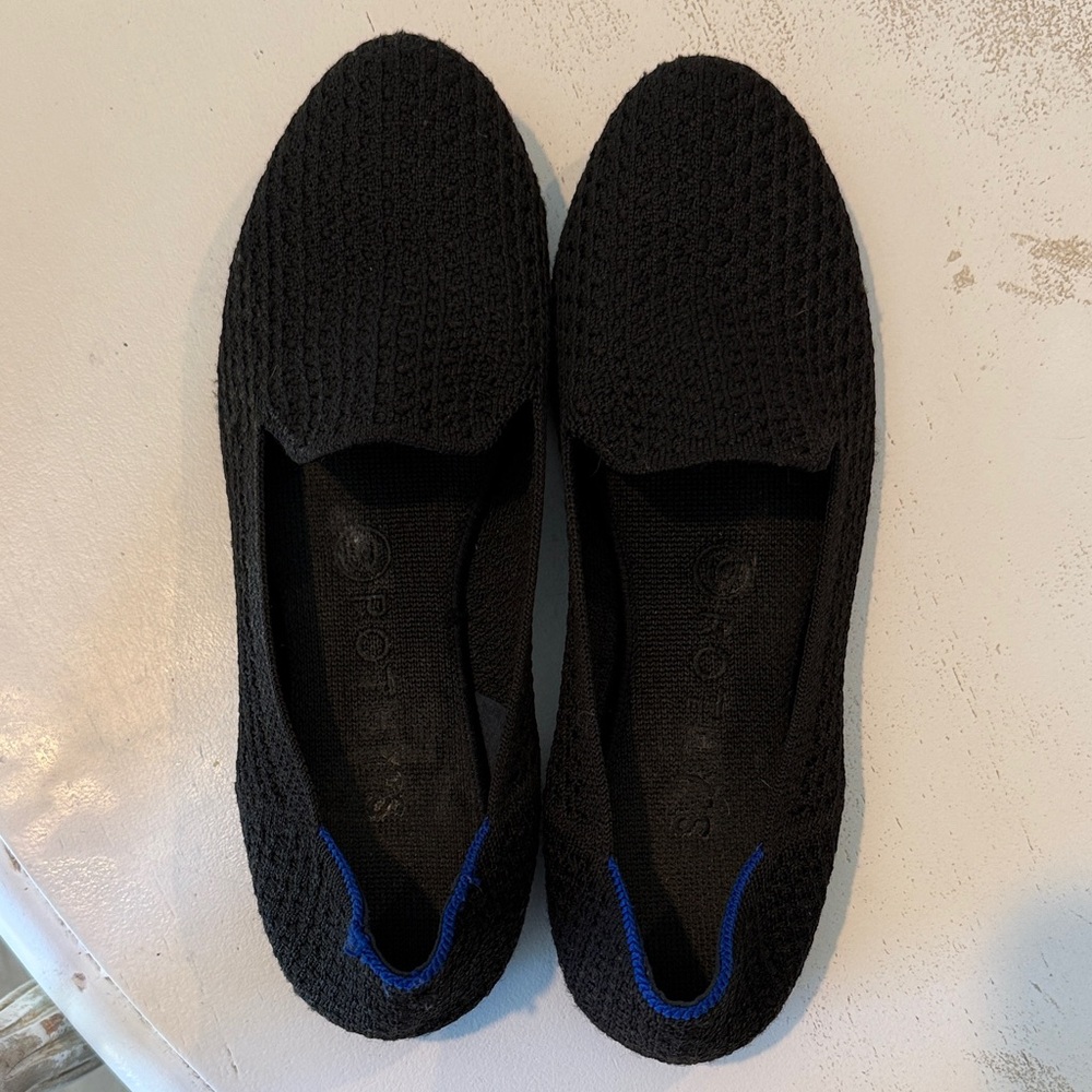 Rothy’s round toe black flats